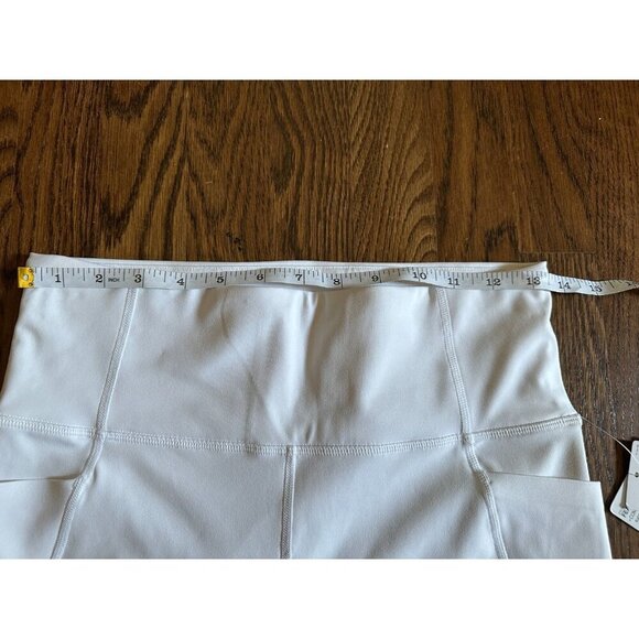 NWT Athleta Fearless Mudra Capri Leggings White Size Small/Medium Deep Pockets - Picture 5 of 8